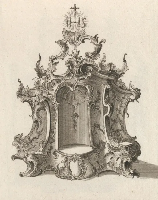 Framed Print : Design for a Tabernacle, Plate 4 from the series Tabernacle, Printed ca. 1750-56 Framed Print : Design for a Tabernacle, Plate 4 from the series Tabernacle, Printed ca. 1750-56