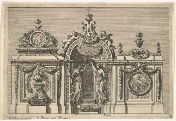 Framed Print : Design for a Tabernacle with Two Variants, from: Tabernacles al italienne, ca Framed Print : Design for a Tabernacle with Two Variants, from: Tabernacles al italienne, ca