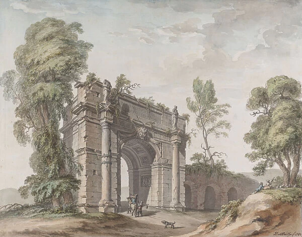 Design for a Triumphal Arch for the Gardens at Chateau d Enghien, Belgium, 1782