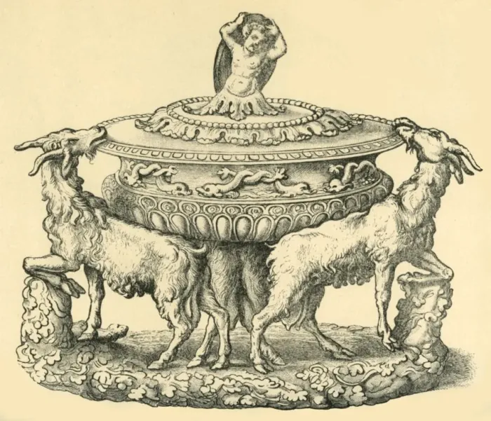 Framed Print : Design for a tureen or salt cellar, mid 16th century, (1881). Creator: Unknown Framed Print : Design for a tureen or salt cellar, mid 16th century, (1881). Creator: Unknown