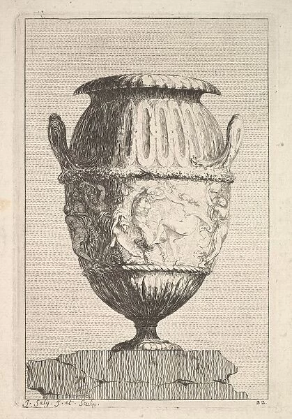 Design for a Vase with a Bacchic Frieze, from: Vases, 1746