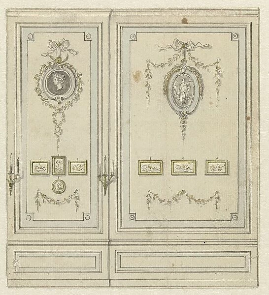 Design for part of a wall painting for the Van Hasselt side room, c.1752-c.1819. Creator: Juriaan Andriessen