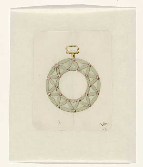 Framed Print : Design for watch-case, c.1765-c.1780. Creator: Anon Framed Print : Design for watch-case, c.1765-c.1780. Creator: Anon