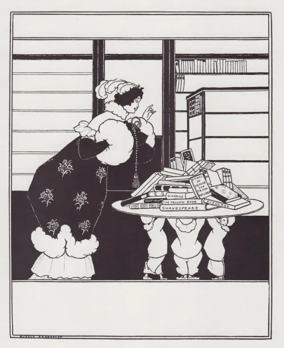 Framed Print : Design for a Yellow Book Cover, 1894-1895. Creator: Aubrey Beardsley Framed Print : Design for a Yellow Book Cover, 1894-1895. Creator: Aubrey Beardsley