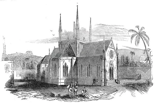 Designed Protestant church on Mount Zion, 1845. Creator: Unknown
