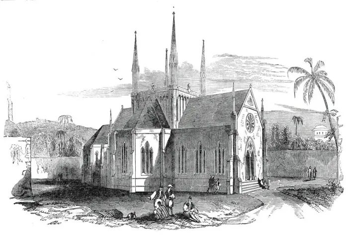 Framed Print : Designed Protestant church on Mount Zion, 1845. Creator: Unknown Framed Print : Designed Protestant church on Mount Zion, 1845. Creator: Unknown