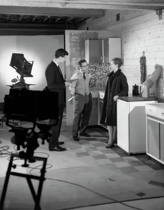 Framed Print : Designer in a photographic studio, Mexborough, South Yorkshire, 1964 Framed Print : Designer in a photographic studio, Mexborough, South Yorkshire, 1964