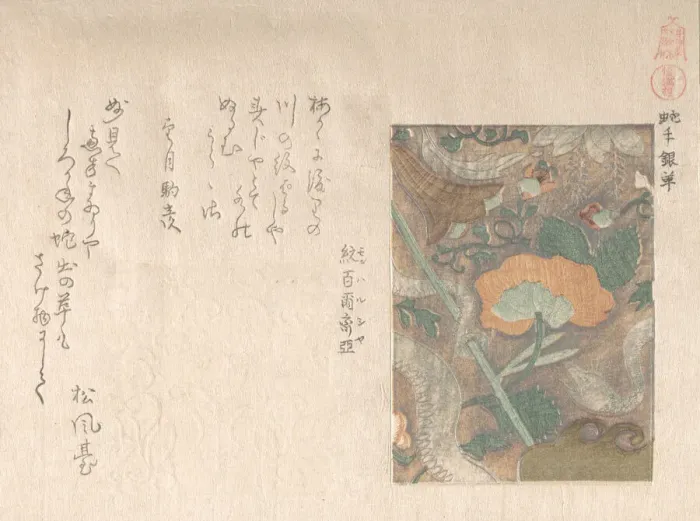 Framed Print : Designs of Imported Leathers, 19th century. Creator: Kubo Shunman Framed Print : Designs of Imported Leathers, 19th century. Creator: Kubo Shunman