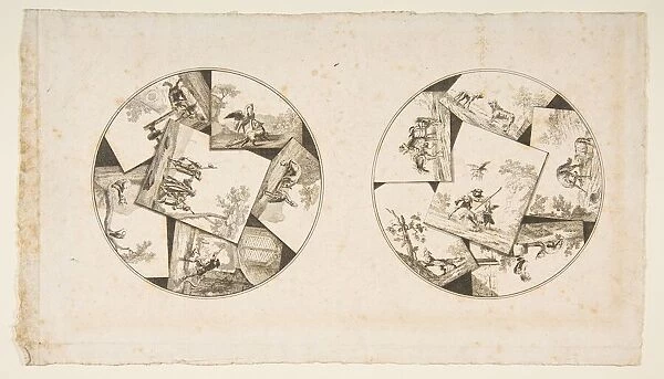 Designs for Plates Taken from Oudrys Illustrations to La Fontaines Fables, after 1755