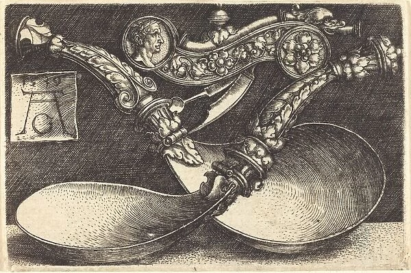 Designs for Two Spoons and a Dog Whistle, 1539. Creator: Heinrich Aldegrever