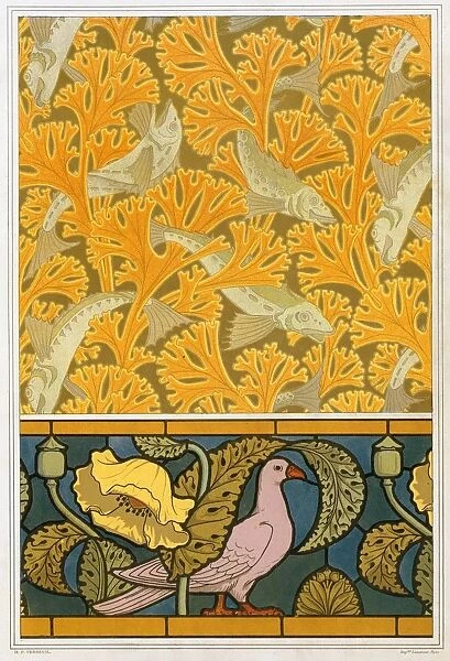 Designs for wallpaper and stained glass, pub. 1897. Creator: Maurice Pillard Verneuil (1869?1942)
