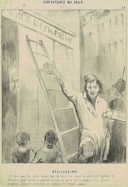 Désillusion!, 19th century. Creator: Honore Daumier
