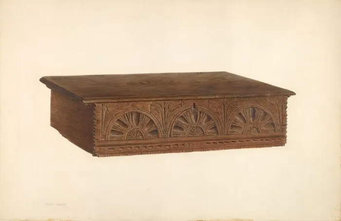 Framed Print : Desk Box, c. 1940. Creator: Henry Granet Framed Print : Desk Box, c. 1940. Creator: Henry Granet