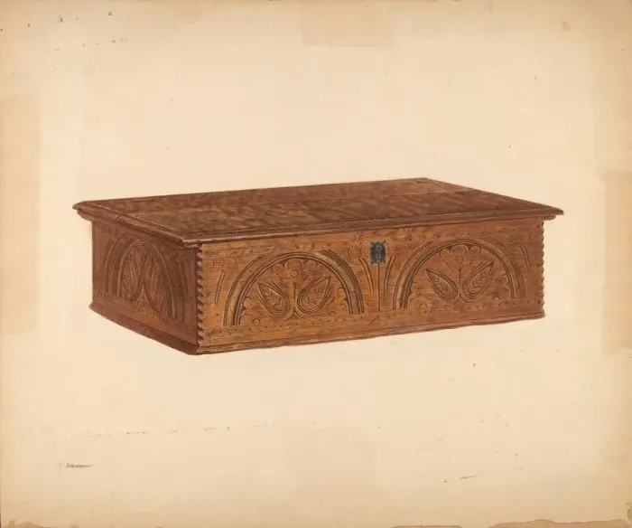 Framed Print : Desk Box, c. 1940. Creator: Leo Drozdoff Framed Print : Desk Box, c. 1940. Creator: Leo Drozdoff
