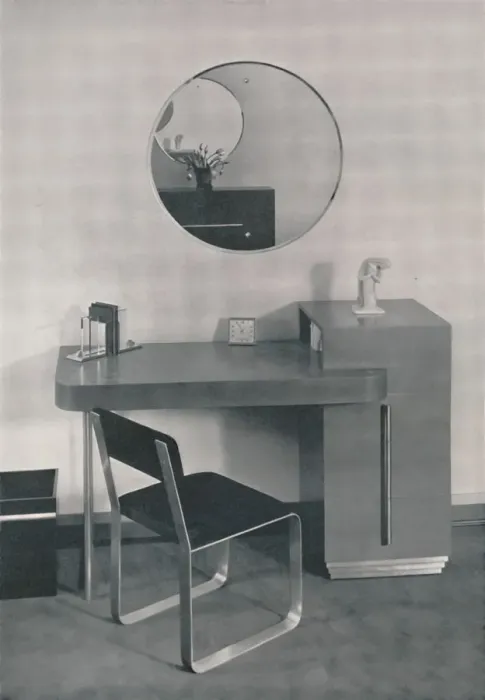 Framed Print : Desk designed for Mrs. Adolph Stuber, 1933 Framed Print : Desk designed for Mrs. Adolph Stuber, 1933