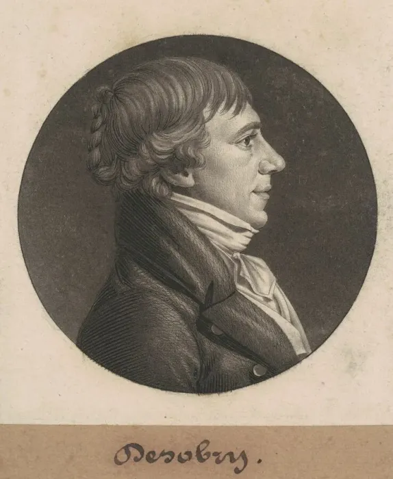 Framed Print : Desobry, 1803. Creator: Charles Balthazar Julien Fevret de Saint-Memin Framed Print : Desobry, 1803. Creator: Charles Balthazar Julien Fevret de Saint-Memin