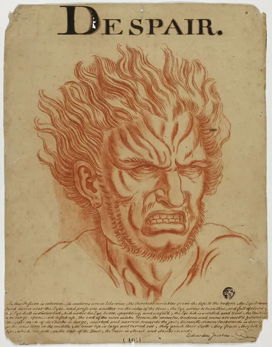 Framed Print : Despair, after 1698. Creator: Eduardus Jacobus Framed Print : Despair, after 1698. Creator: Eduardus Jacobus