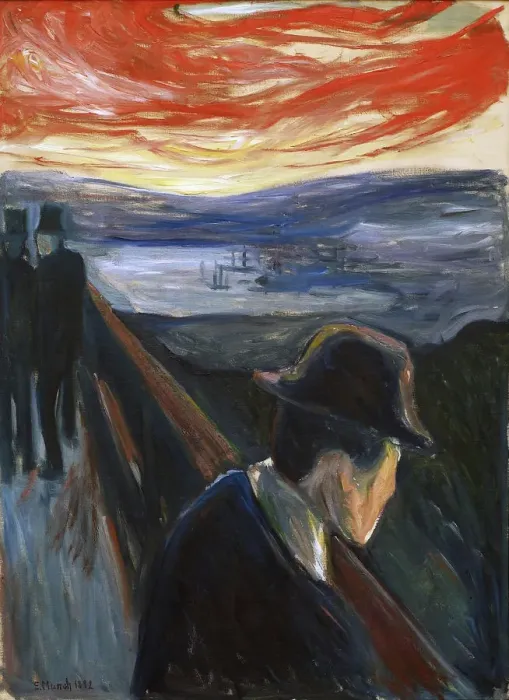 Framed Print : Despair (Sick Mood at Sunset), 1892 Framed Print : Despair (Sick Mood at Sunset), 1892