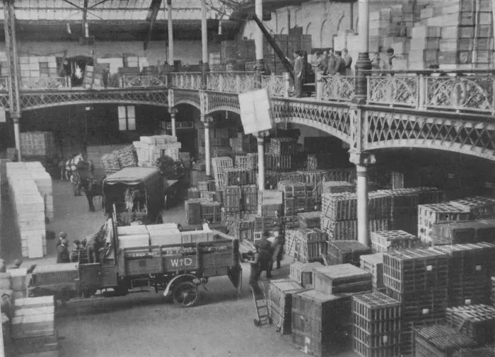 Framed Print : The despatching room of one of the great Government stores, 1915 Framed Print : The despatching room of one of the great Government stores, 1915