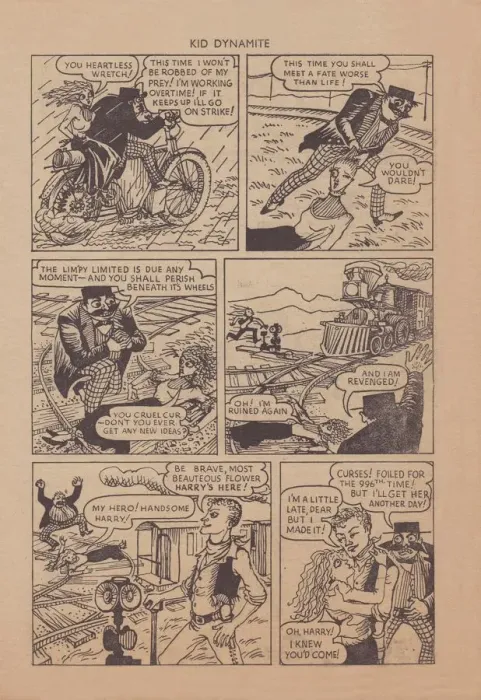 Framed Print : Desperate Desmond, cartoon strip, c1955. Creator: Shirley Markham Framed Print : Desperate Desmond, cartoon strip, c1955. Creator: Shirley Markham