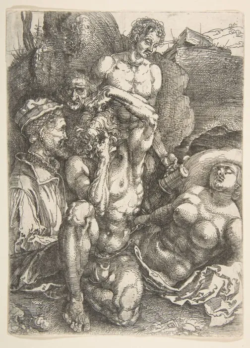 Framed Print : The Desperate Man, ca. 1515. Creator: Albrecht Durer Framed Print : The Desperate Man, ca. 1515. Creator: Albrecht Durer