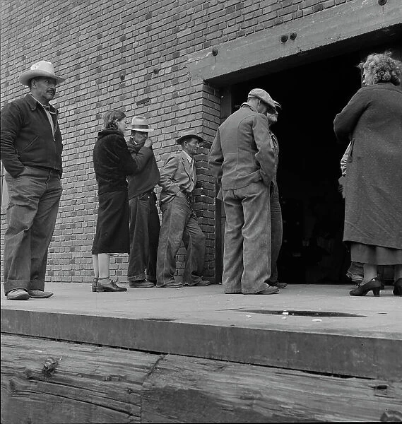 Destitute farm labor families, Kern County, California, 1938. Creator: Dorothea Lange