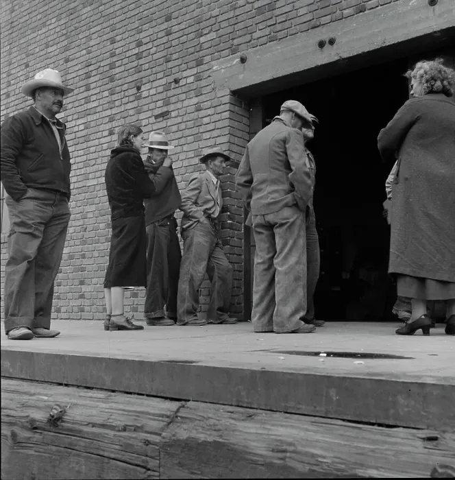 Framed Print : Destitute farm labor families, Kern County, California, 1938. Creator: Dorothea Lange Framed Print : Destitute farm labor families, Kern County, California, 1938. Creator: Dorothea Lange