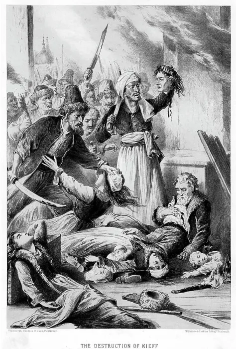Framed Print : The Destruction of Kieff, c19th century Framed Print : The Destruction of Kieff, c19th century