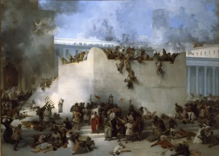 Framed Print : The Destruction of the Temple of Jerusalem Framed Print : The Destruction of the Temple of Jerusalem