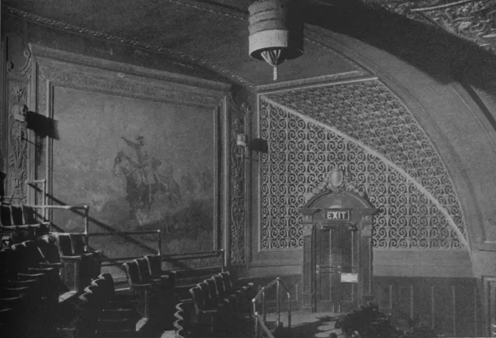 Framed Print : Detail, wall decorations in the gallery, Roosevelt Theatre, Chicago, Illinois, 1925 Framed Print : Detail, wall decorations in the gallery, Roosevelt Theatre, Chicago, Illinois, 1925