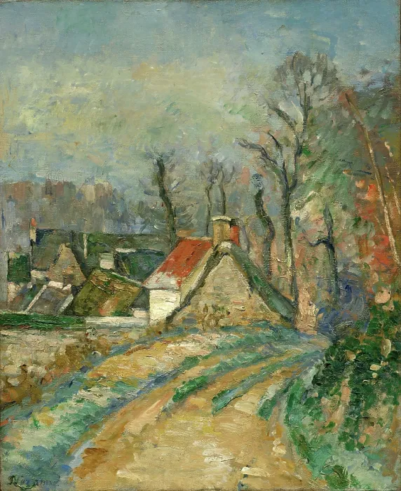 Framed Print : Detour a Auvers, c1873. Creator: Cezanne, Paul (1839-1906) Framed Print : Detour a Auvers, c1873. Creator: Cezanne, Paul (1839-1906)