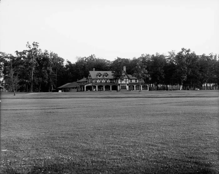 Framed Print : Detroit golf club, Detroit, Mich. c1908. Creator: William H. Jackson Framed Print : Detroit golf club, Detroit, Mich. c1908. Creator: William H. Jackson
