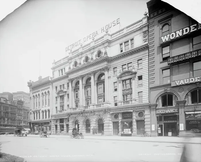 Framed Print : Detroit Opera House, Detroit, Mich. between 1900 and 1905. Creator: Unknown Framed Print : Detroit Opera House, Detroit, Mich. between 1900 and 1905. Creator: Unknown