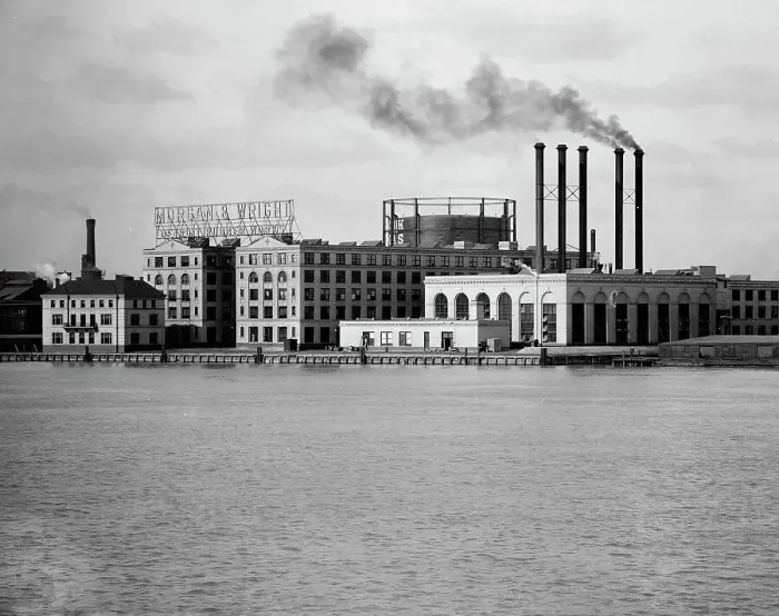 Framed Print : Detroit Rubber Works, Detroit, Mich. c1908. Creator: William H. Jackson Framed Print : Detroit Rubber Works, Detroit, Mich. c1908. Creator: William H. Jackson