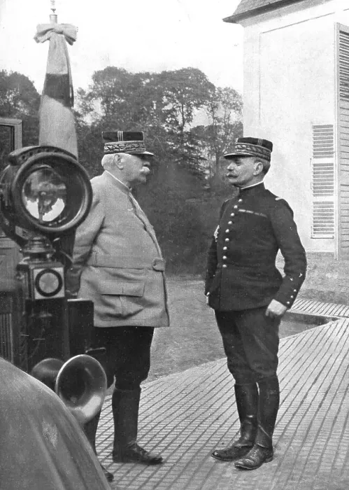 Framed Print : Deux Chefs; Joffre et Foch, 1914. Creator: Unknown Framed Print : Deux Chefs; Joffre et Foch, 1914. Creator: Unknown