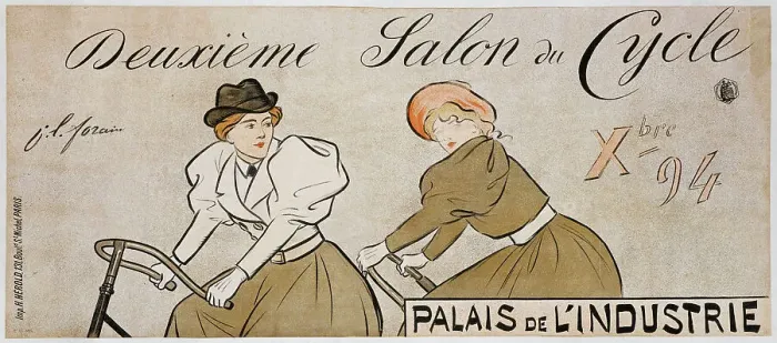 Framed Print : Deuxième Salon du Cycle, 1894. Creator: Forain, Jean-Louis (1852-1931)