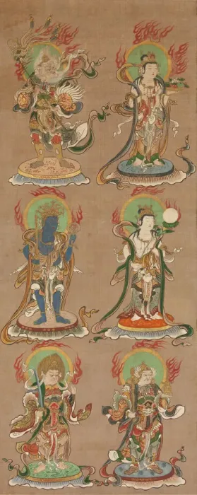 Framed Print : Deva Kings (Juniten), 16th century. Creator: Unknown Framed Print : Deva Kings (Juniten), 16th century. Creator: Unknown