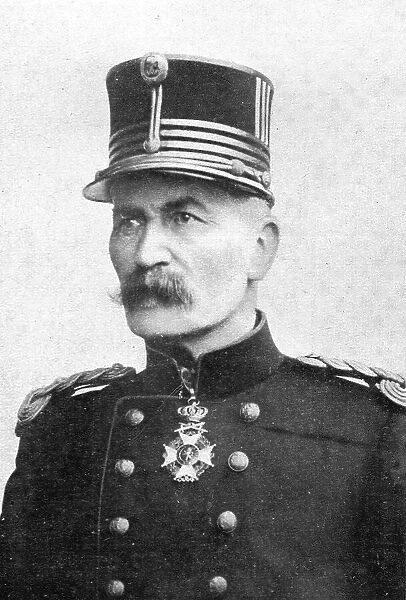 Devant l'envahisseur; Le general Leman, defenseur de Liege, 1914 Creator: Henneber