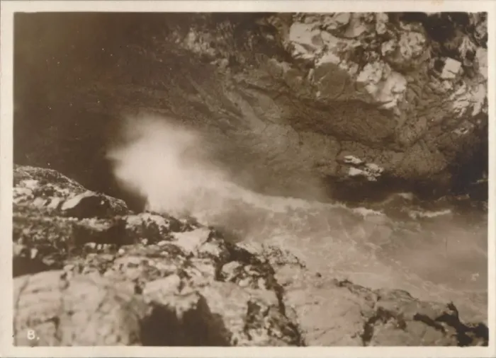 Framed Print : The Devils Bellows, Kynance Cove, 1927 Framed Print : The Devils Bellows, Kynance Cove, 1927
