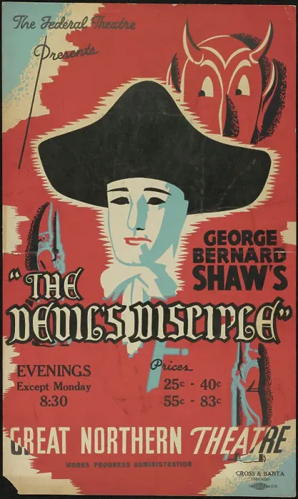Framed Print : The Devil's Disciple, Chicago, 1937. Creator: Unknown Framed Print : The Devil's Disciple, Chicago, 1937. Creator: Unknown