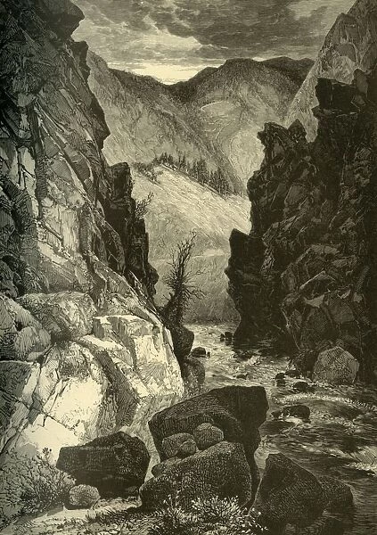 Devils Gate, Weber Canon, 1874. Creator: John Filmer