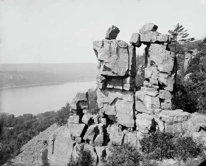 Framed Print : Devil's Lake, Wis. c1898. Creator: Unknown Framed Print : Devil's Lake, Wis. c1898. Creator: Unknown