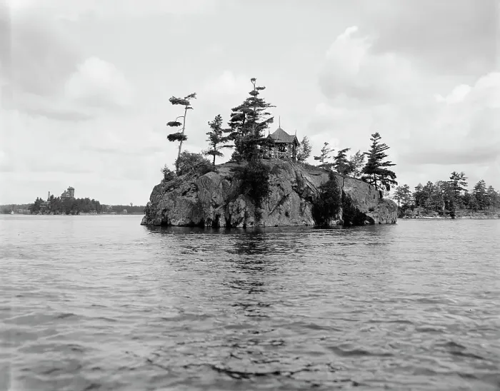 Framed Print : Devil's Oven, Thousand Islands, N.Y. (1902?). Creator: Unknown Framed Print : Devil's Oven, Thousand Islands, N.Y. (1902?). Creator: Unknown