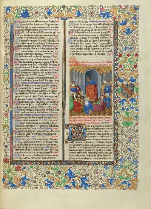 Framed Print : Devils Preaching, about 1440-1450. Creator: Master of the Oxford Hours Framed Print : Devils Preaching, about 1440-1450. Creator: Master of the Oxford Hours