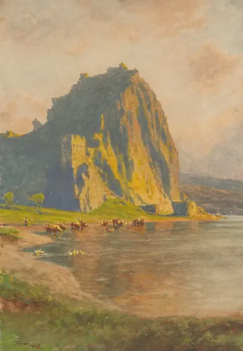 Framed Print : Devin Castle, 1926. Creator: Jindrich Tomec Framed Print : Devin Castle, 1926. Creator: Jindrich Tomec