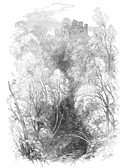 Framed Print : The Devon Valley Railway in Scotland: Castle Campbell, 1869. Creator: Unknown Framed Print : The Devon Valley Railway in Scotland: Castle Campbell, 1869. Creator: Unknown