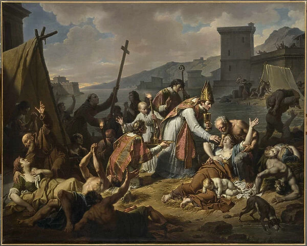 The Devotion of Monsignor de Belsunce during the Plague of Marseille, 1720, before 1819