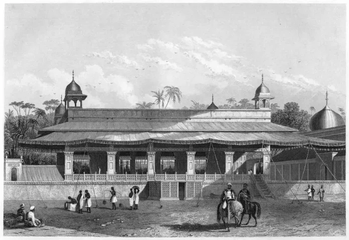 Framed Print : The Dewas Khan, (Hall of Audience), Delhi, c1860 Framed Print : The Dewas Khan, (Hall of Audience), Delhi, c1860