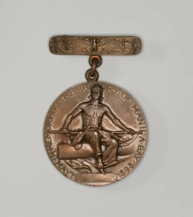Framed Print : Dewey medal, c. 1898. Creator: Tiffany & Co Framed Print : Dewey medal, c. 1898. Creator: Tiffany & Co