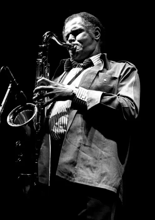 Framed Print : Dexter Gordon, Capital Jazz, Knebworth, 1981. Artist: Brian O Connor Framed Print : Dexter Gordon, Capital Jazz, Knebworth, 1981. Artist: Brian O Connor